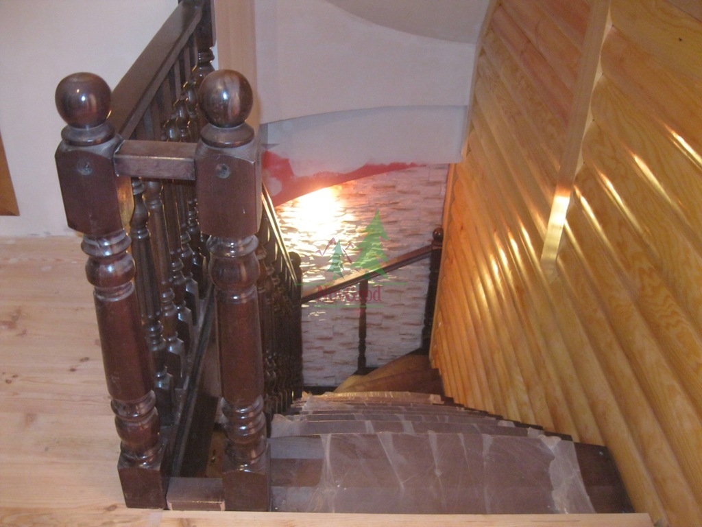 Wooden staircase